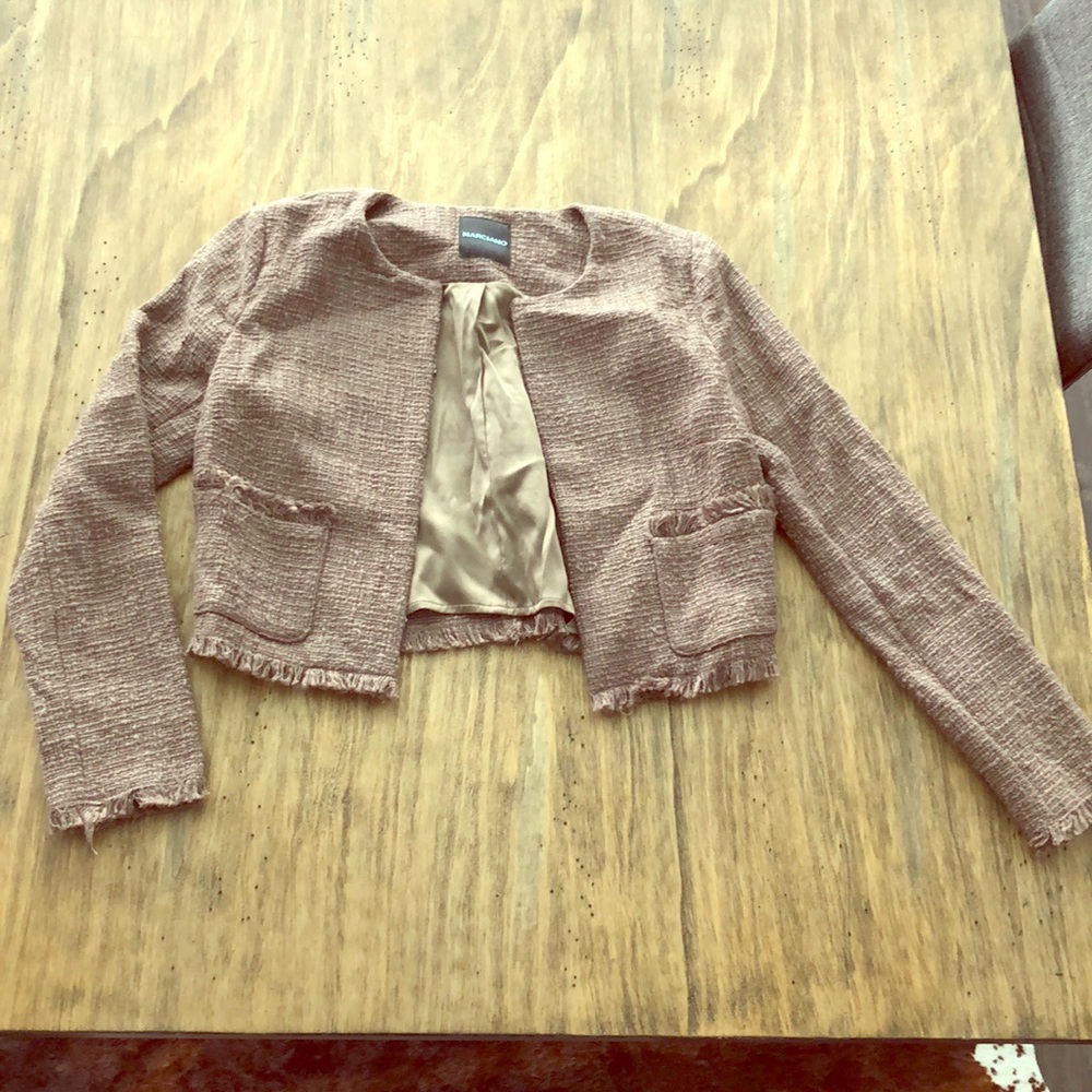 Classic tweed style crop jacket